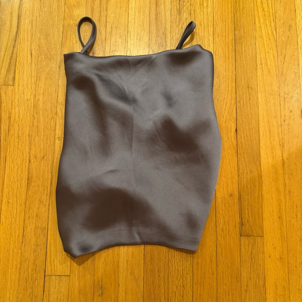 Garage Purple/Grey Crop Top M NWT
